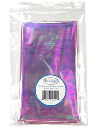 Opalescent mylar sheets