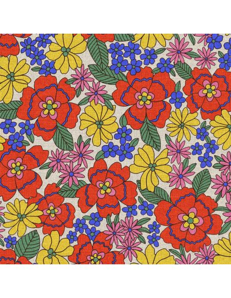Toile de coton canvas demi-natté - Shiri