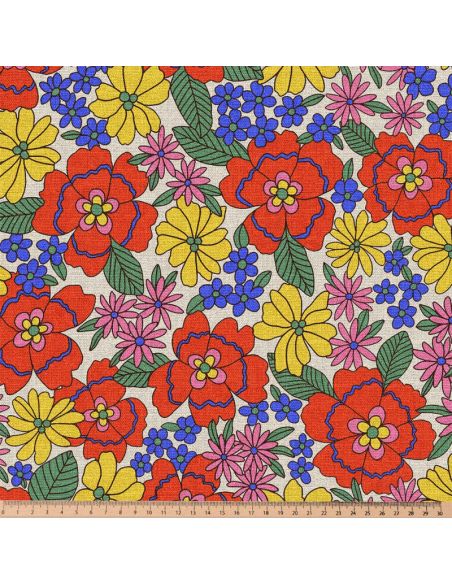 Toile de coton canvas demi-natté - Shiri