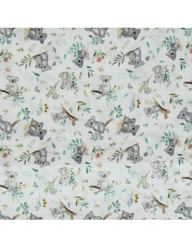 Tissu double gaze imprimé - Kokoala