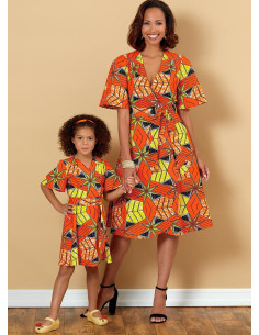 Dress and belt pattern - Butterick 6654