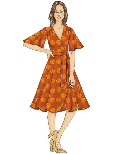Dress and belt pattern - Butterick 6654