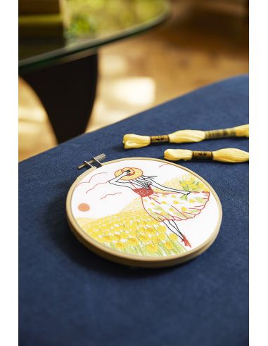 Kit broderie - Tulipes romantiques