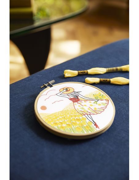 Kit broderie - Tulipes romantiques