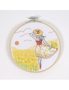 Kit broderie - Tulipes romantiques 2