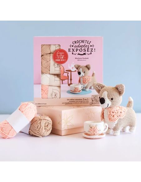 Coffret crochetez adoptez exposez - Lizzie le corgi