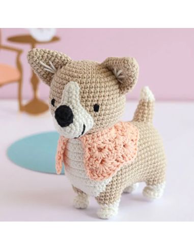 Coffret crochetez adoptez exposez - Lizzie le corgi