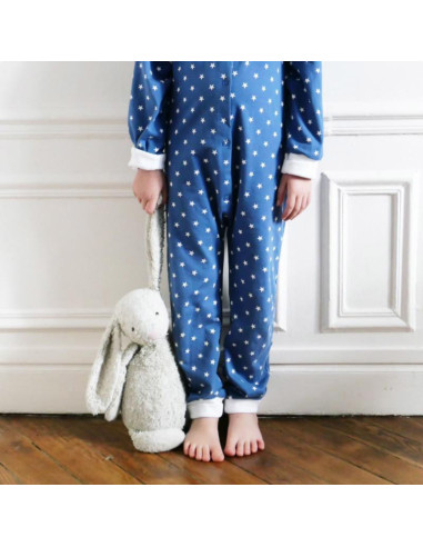 Gaby Unisex Pajama Jumpsuit Pattern - Ikatee