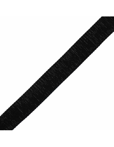 Sparkling cotton strap for bag - Black