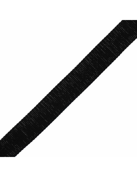 Sparkling cotton strap for bag - Black