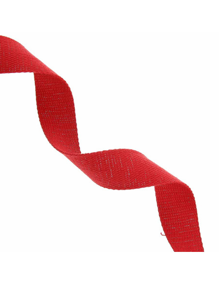 Sparkling cotton strap for bag - Red
