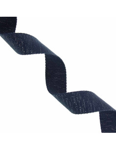Sparkling cotton strap for bag - Navy blue