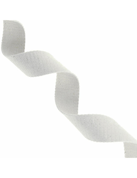 Sparkling cotton strap for bag - Ecru