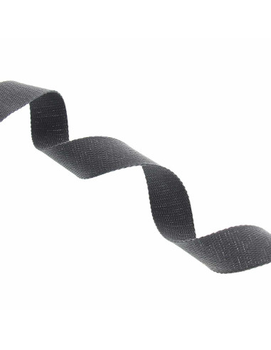Sparkling cotton strap for bag - Anthracite gray