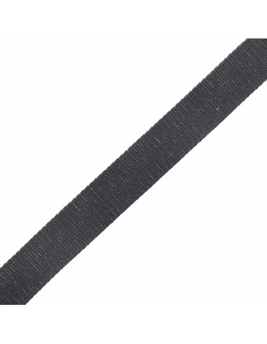 Sparkling cotton strap for bag - Anthracite gray