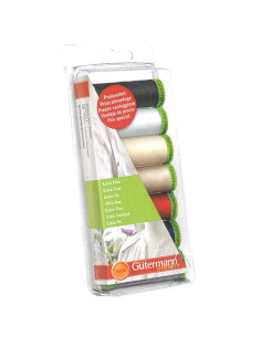 Set of 7 Gütermann polyester sewing threads - Extra fine
