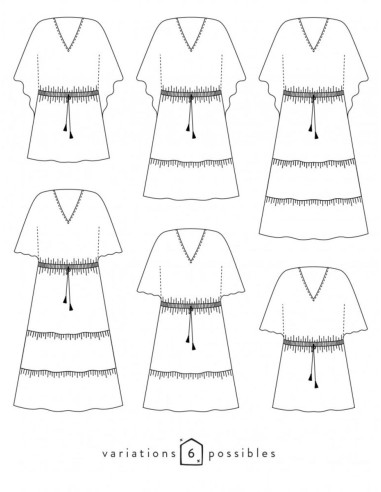 Helios Dress Pattern - Atelier Scämmit