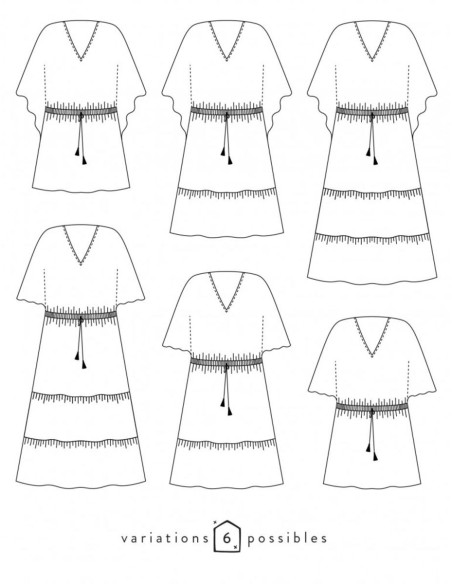 Helios Dress Pattern - Atelier Scämmit