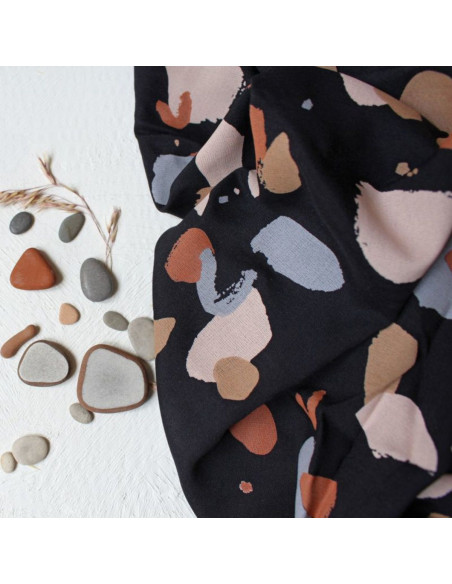 Granito Night Viscose Fabric - Atelier Brunette