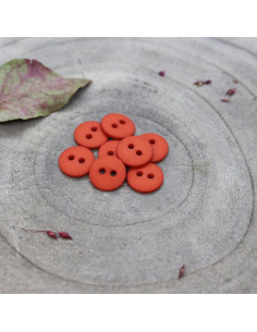 Classic Mat Button - Tangerine