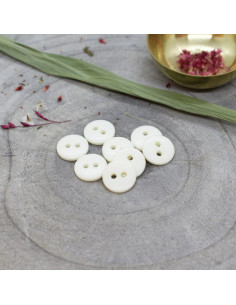Classic Shine Button - Off-White