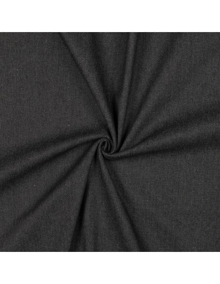 Tissu jeans coton classique - Noir