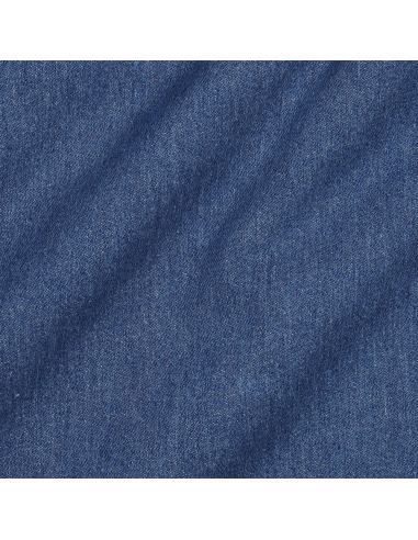 Tissu jeans coton classique - Bleu moyen