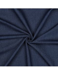 Tissu jeans coton léger - Bleu denim