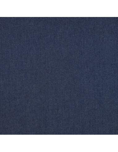 Tissu jeans coton léger - Bleu denim