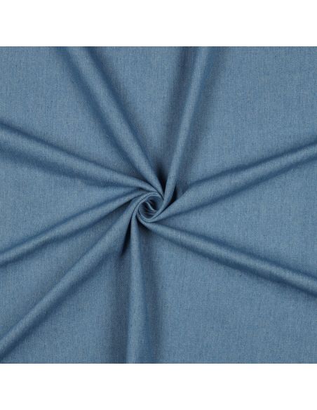 Tissu jeans coton léger - Bleu clair