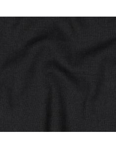 Tissu lin coton lavé - Noir 2