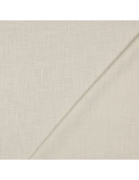 Tissu lin coton lavé - Beige