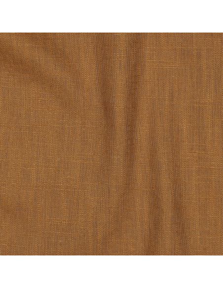 Tissu lin coton lavé - Caramel