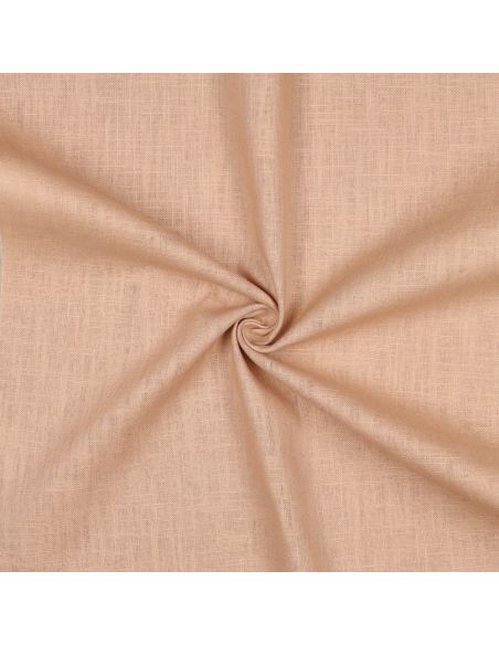 Tissu lin coton lavé - Nude