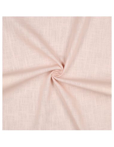 Tissu lin coton lavé - Saumon clair