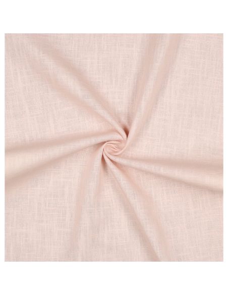 Tissu lin coton lavé - Saumon clair