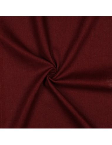 Tissu lin coton lavé - Burgundy