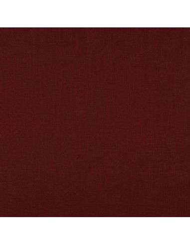Tissu lin coton lavé - Burgundy