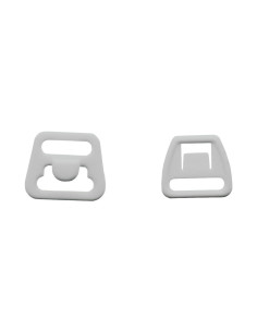 Clip fastener for nursing bra - White