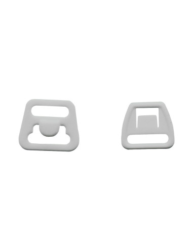 Clip fastener for nursing bra - White
