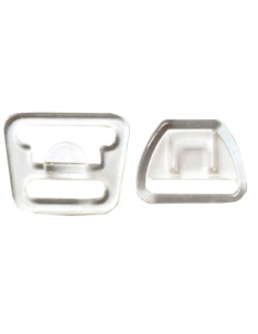Clip fastener for nursing bra - Transparent