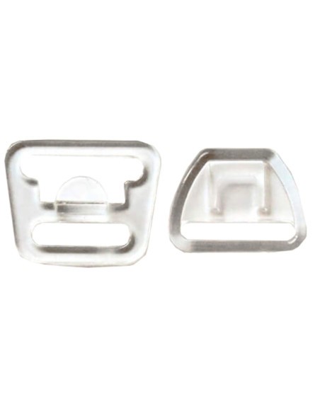 Clip fastener for nursing bra - Transparent