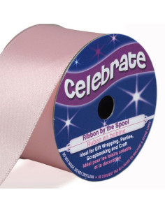 Celebrate pink satin ribbon - 38 mm x 4 meters