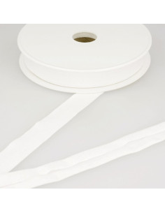 Viscose jersey bias - White