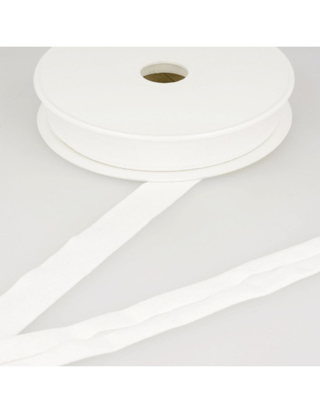 Viscose jersey bias - White