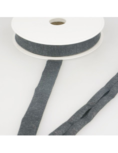 Viscose jersey bias - Charcoal gray