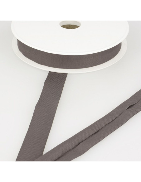 Viscose jersey bias - Dark brown