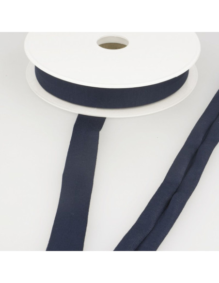 Viscose jersey bias - Midnight blue