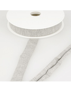 Viscose jersey bias - Mouse gray