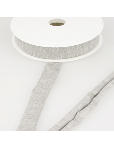 Viscose jersey bias - Mouse gray